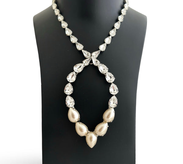 Dynasty Étoile - Infinity Crystal & Pearl Necklace