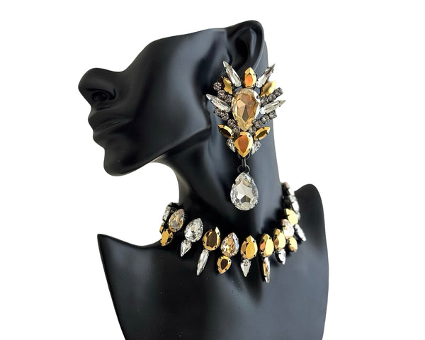 AURUM DYNASTY KIMBERLEY CHANDELIER EARRINGS