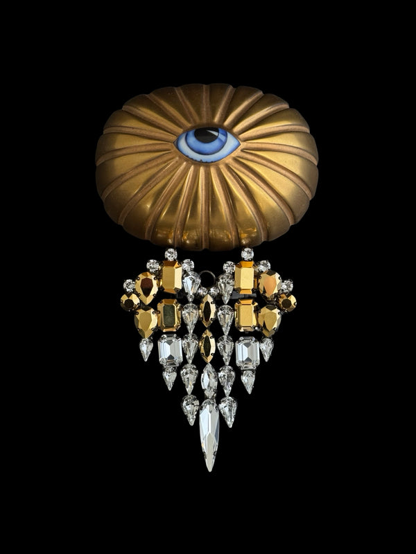 AURUM DYNASTY SACRED HEART BROOCH