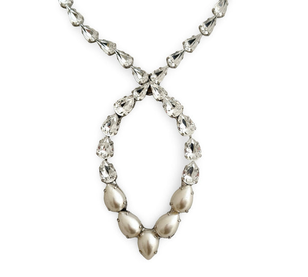 Dynasty Étoile - Infinity Crystal & Pearl Necklace