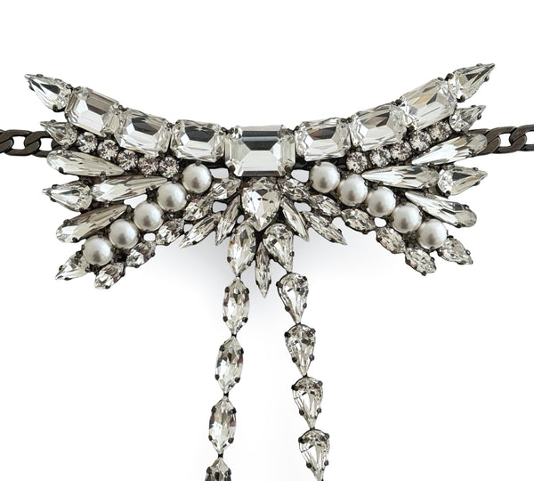 COCO CARTER CRYSTAL BOW TIE