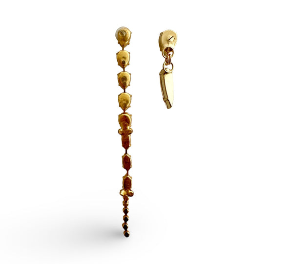 Golden Drop Single Drop Earring - MSS