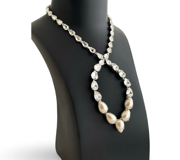 Dynasty Étoile - Infinity Crystal & Pearl Necklace