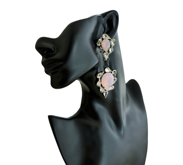 Dynasty Penelope Opal Pink Drop Earrings