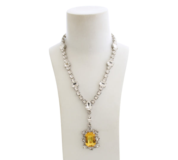 Dynasty Diana Citrine Pendant Necklace
