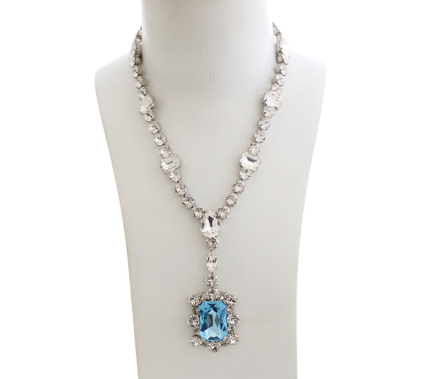 Dynasty Diana Aquamarine Pendant Necklace