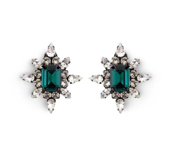 Dynasty Astra Emerald Studs