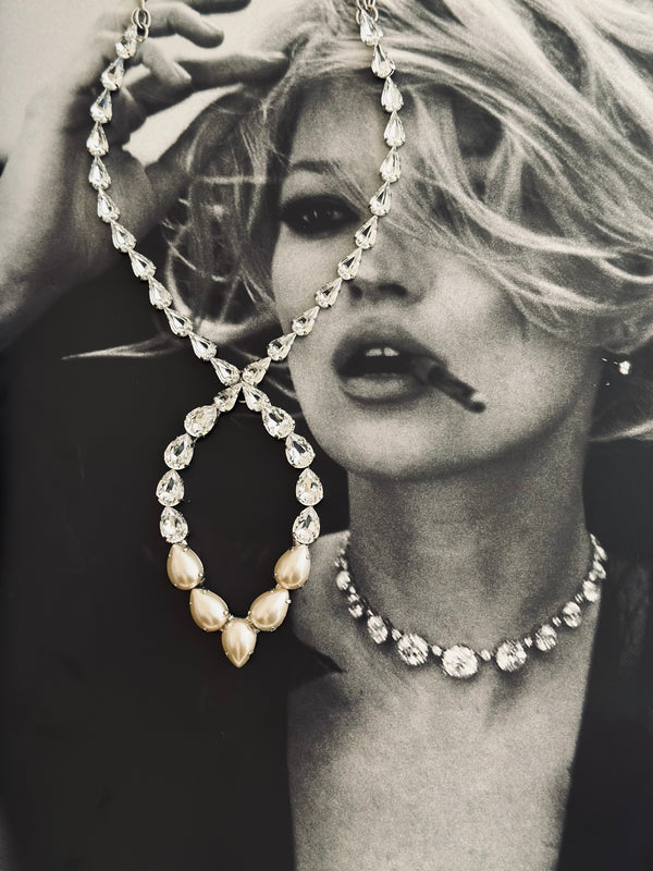 Dynasty Étoile - Infinity Crystal & Pearl Necklace