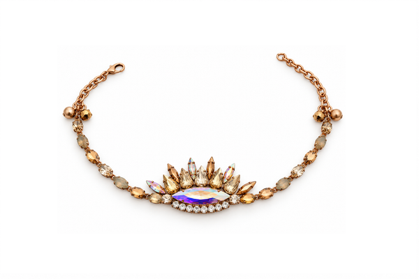 CRYSTAL LUMIERE ROSE EYE CHOKER - SS26OC