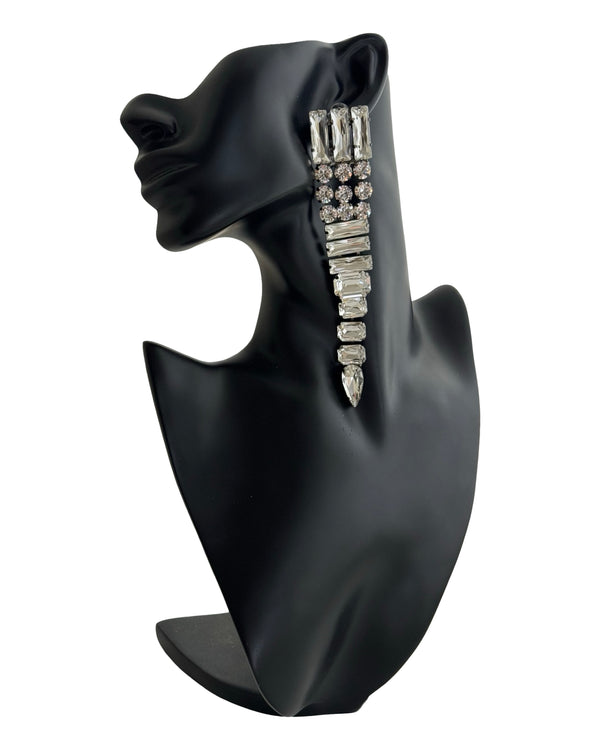 THE BAROQUE MUSE TRIBAL CRYSTAL DROP EARRINGS