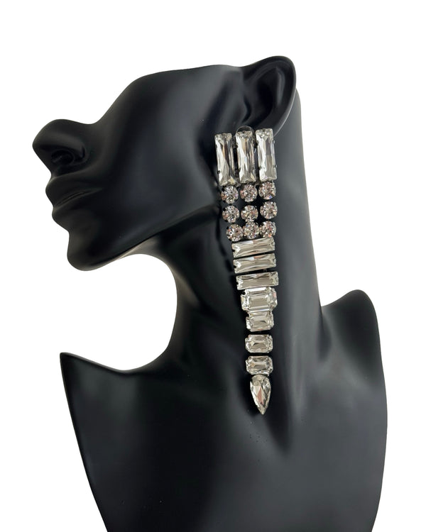 THE BAROQUE MUSE TRIBAL CRYSTAL DROP EARRINGS