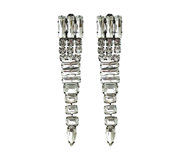 THE BAROQUE MUSE TRIBAL CRYSTAL DROP EARRINGS