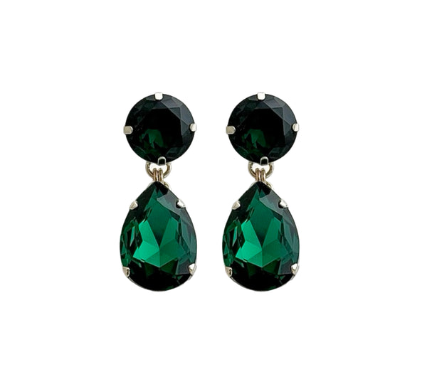 Dynasty Étoile - Stellar Emerald Drop Earrings