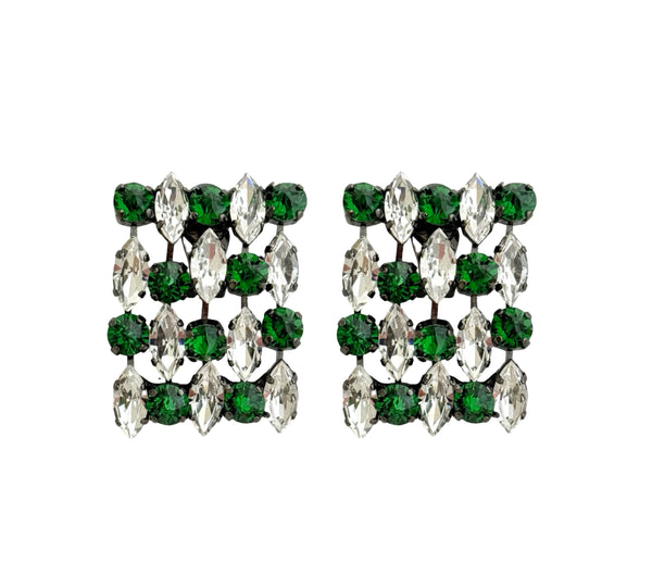 Dynasty Étoile - Mirage Emerald Crystal Studs