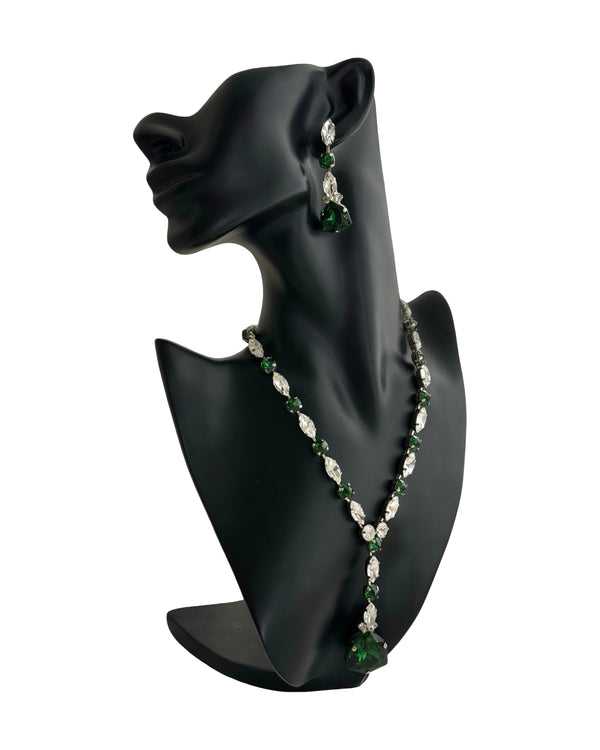 Dynasty Étoile - Emerald Majesty Drop Necklace