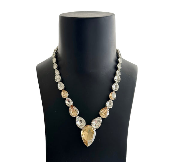 Dynasty Étoile - Astrale Crystal Champagne Necklace