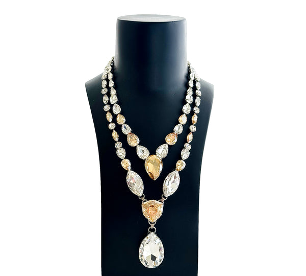 Dynasty Étoile - Imperial II Crystal Champagne Necklace