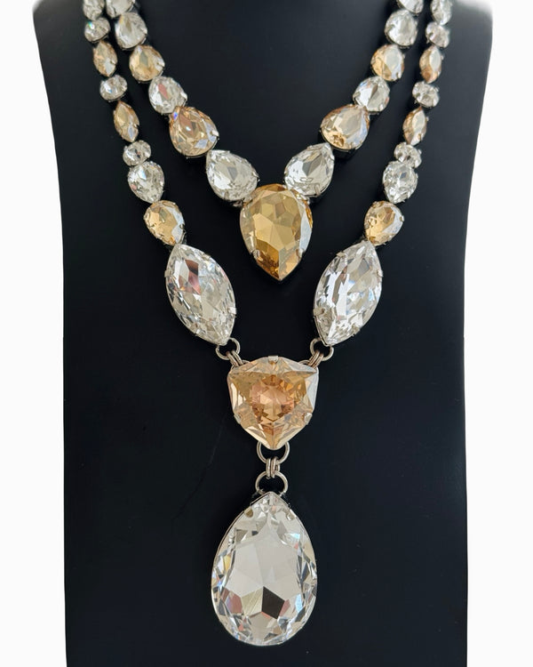 Dynasty Étoile - Imperial II Crystal Champagne Necklace