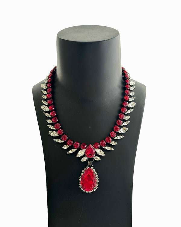Dynasty Étoile - Ruby Reign Drop Necklace