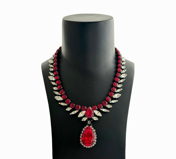 Dynasty Étoile - Ruby Reign Drop Necklace