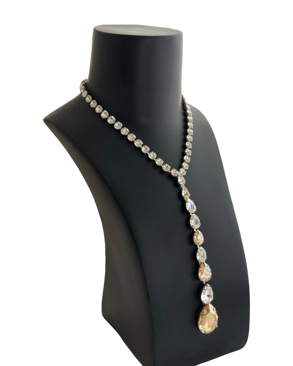 Dynasty Étoile - Celestial Champagne Crystal Necklace