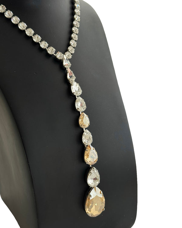 Dynasty Étoile - Celestial Champagne Crystal Necklace