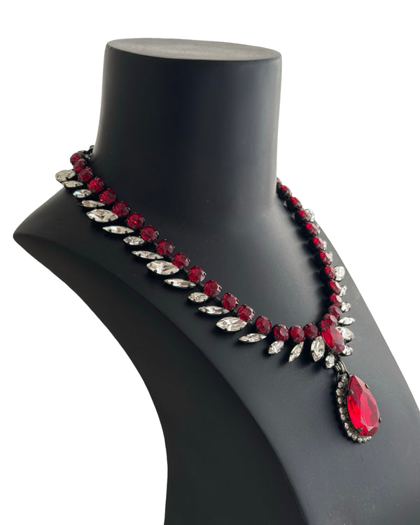Dynasty Étoile - Ruby Reign Drop Necklace