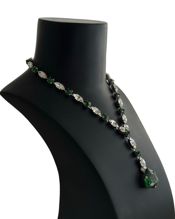 Dynasty Étoile - Emerald Majesty Drop Necklace