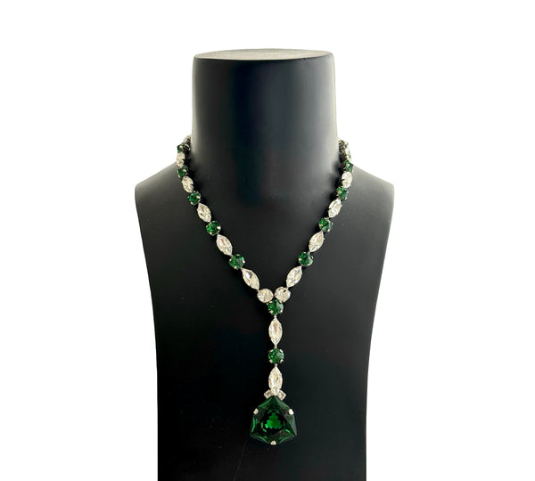 Dynasty Étoile - Emerald Majesty Drop Necklace