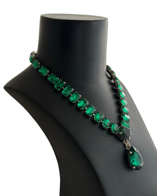 Dynasty Étoile - Stellar Emerald Drop Necklace