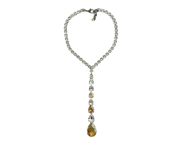 Dynasty Étoile - Celestial Champagne Crystal Necklace