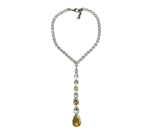 Dynasty Étoile - Celestial Champagne Crystal Necklace
