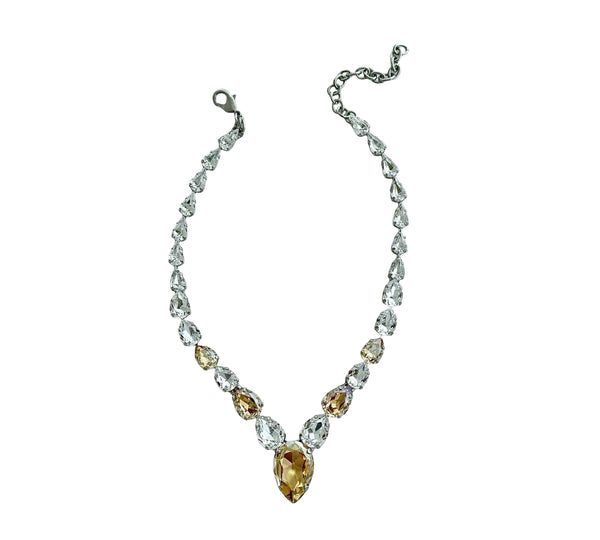 Dynasty Étoile - Astrale Crystal Champagne Necklace