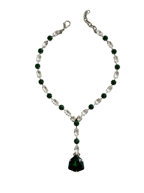 Dynasty Étoile - Emerald Majesty Drop Necklace