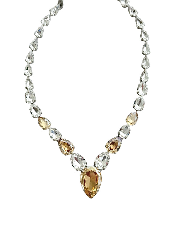 Dynasty Étoile - Astrale Crystal Champagne Necklace