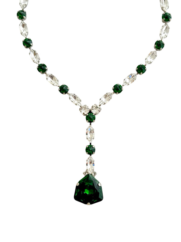 Dynasty Étoile - Emerald Majesty Drop Necklace