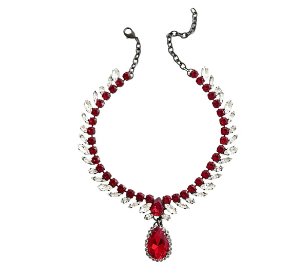 Dynasty Étoile - Ruby Reign Drop Necklace