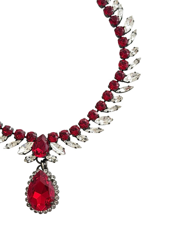Dynasty Étoile - Ruby Reign Drop Necklace