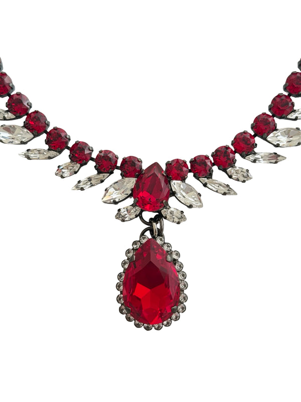Dynasty Étoile - Ruby Reign Drop Necklace