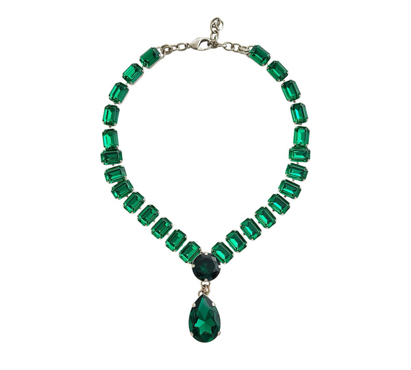 Dynasty Étoile - Stellar Emerald Drop Necklace
