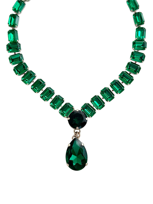 Dynasty Étoile - Stellar Emerald Drop Necklace