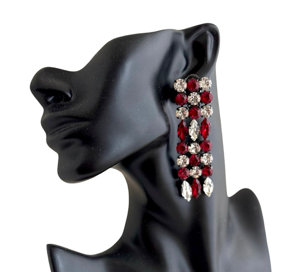 Dynasty Étoile - Ruby Chloe Crystal Drops