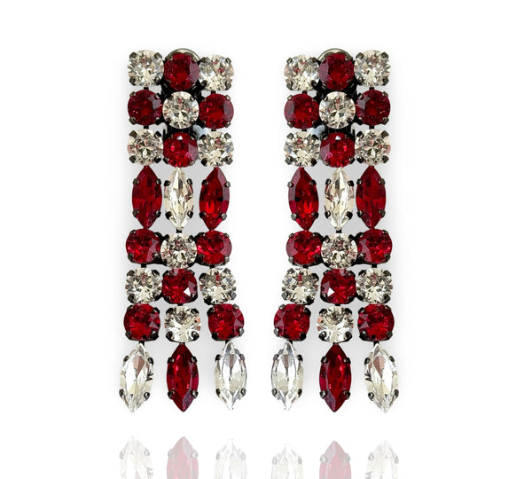 Dynasty Étoile - Ruby Chloe Crystal Drops
