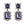Load image into Gallery viewer, Dynasty Angelina Violet Earrings
