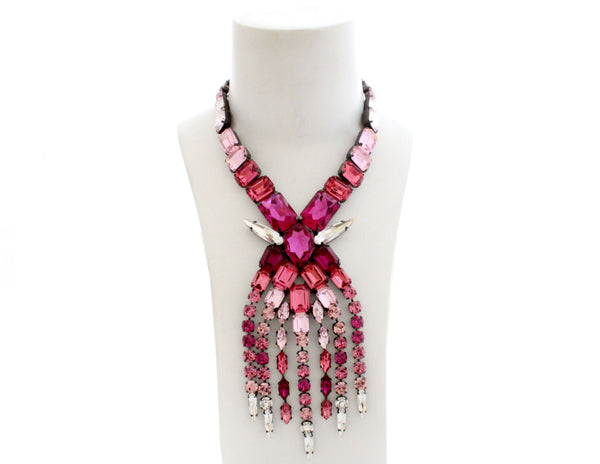 FUCHSIA PANTHER DYNASTY GRAND NECKLACE - AGSS