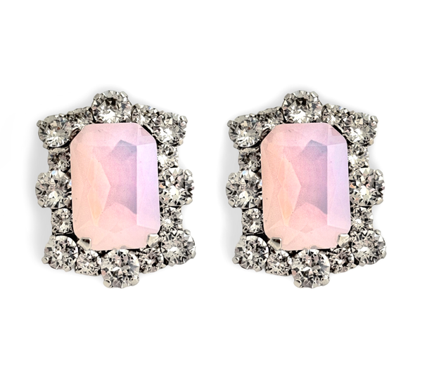 Dynasty Diana Rose Water Opal Studs