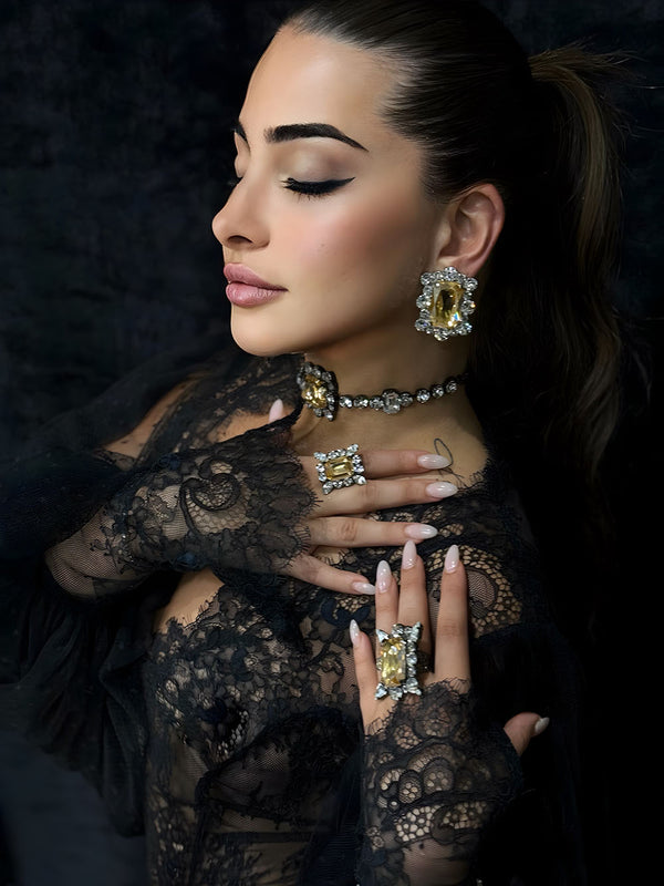 Dynasty Diana Champagne Studs