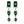 Load image into Gallery viewer, EMERALD KRIS DROP EARRINGS - AGSS
