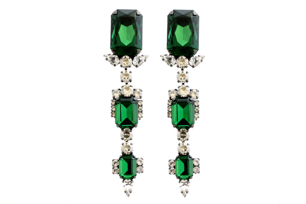 EMERALD KRIS DROP EARRINGS - AGSS