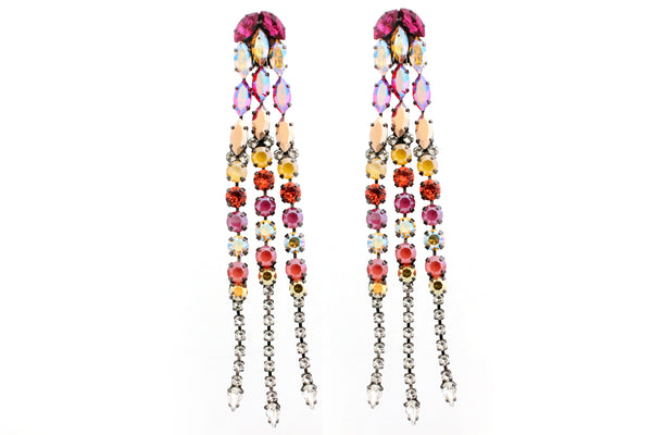 CHRYSILLIA PINK YELLOW EARRINGS - AGSS